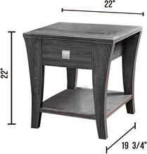 Carregar imagem no visualizador da galeria, Furniture of America Amity End Table, Gray