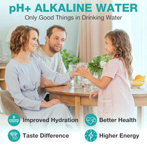 Load image into Gallery viewer, SimPure Alkaline UV Reverse Osmosis System, NSF/ANSI 58 Certified, Tankless RO Water Filter System 400 GPD, pH+ Remineralization Water Filtration Unde