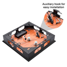 Cargar imagen en el visor de la galería, 12-Inch Flush-Mount Matte Black Thermostatic Shower Faucet: 4-Way Control, 64-Color LED Lighting, Bluetooth Music, Optional Digital Display, and Body Sprayers