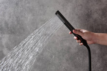 Cargar imagen en el visor de la galería, 12-Inch Non-LED Light Ceiling Mounted Oil Rubbed Bronze 3-Way Thermostatic Shower Faucet System with Wall Mount 12-Inch Rainfall Shower Head