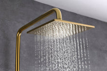 Cargar imagen en el visor de la galería, Gold Thermostatic Shower Set with Digital Display, Hand Shower, Tub Spout - 3 Functions