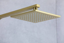 Load image into Gallery viewer, Luxurious Brushed Gold Or Matte black Wall-Mounted Thermostatic Rain Exposed Shower Set with Tub Spout