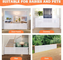 Carregar imagem no visualizador da galeria, HDUYFYD 120 Inches Extra Wide Retractable Baby Gates, 35" Tall Baby Gates for Large Openings, Upgraded Retractable Gate with Fiberglass, Extra Large P