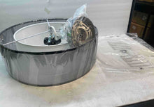 Load image into Gallery viewer, Depuley 15 in. 3-Light Industrial Semi Drum Flush Mount Light, Double Drum Pendant Light