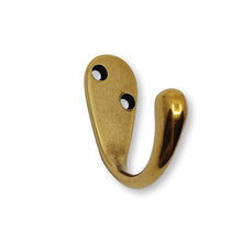 Load image into Gallery viewer, Antique Brass "Capri" Single Modern Wall Hat and Coat Hook
