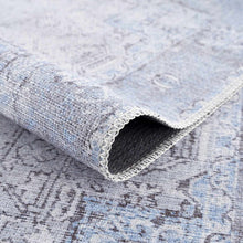 Load image into Gallery viewer, Ice Blue Flat Pile Washable Rug - Clearance