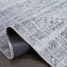 Load image into Gallery viewer, Barny Gray Blue Washable Rug