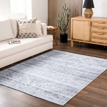 Load image into Gallery viewer, Barny Gray Blue Washable Rug
