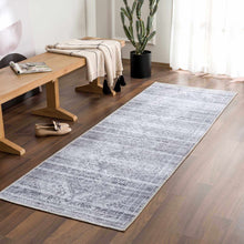 Load image into Gallery viewer, Barny Gray Blue Washable Rug