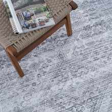 Load image into Gallery viewer, Barny Gray Blue Washable Rug