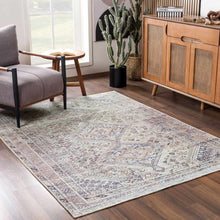 Load image into Gallery viewer, Barny Tan Flat Pile Washable Area Rug