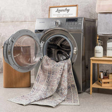 Load image into Gallery viewer, Barny Tan Flat Pile Washable Area Rug