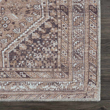 Load image into Gallery viewer, Barny Brown Flat Pile Washable Rug