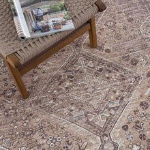 Load image into Gallery viewer, Barny Brown Flat Pile Washable Rug