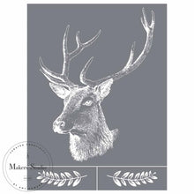 Load image into Gallery viewer, Deer Head - Mesh Stencil 9x12