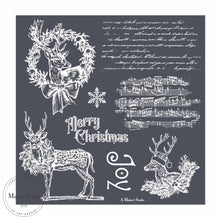 Load image into Gallery viewer, Deer Collage - Mesh Stencil 12x12