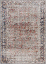 Load image into Gallery viewer, Rust Anahawan Distressed Washable Area Rug - Clearance