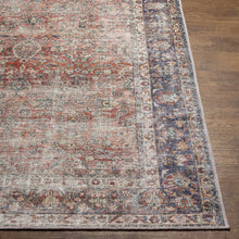 Load image into Gallery viewer, Rust Anahawan Distressed Washable Area Rug - Clearance