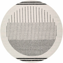 Load image into Gallery viewer, Angus Black&White Geometric Area Rug