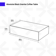 Carregar imagem no visualizador da galeria, Black Granite Table