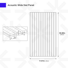 Carregar imagem no visualizador da galeria, Acoustic Wide Slat Panel