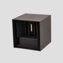 Load image into Gallery viewer, Black/White Outdoor Waterproof Aluminum Cube Shape LED Wall Lamp For Garden