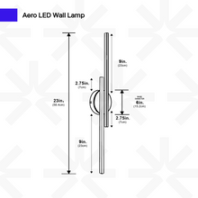 Carregar imagem no visualizador da galeria, Aero LED Wall Lamp