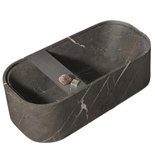 Carregar imagem no visualizador da galeria, Alexandrette Black Marble Bathtub with Wine Tray Honed/Matte (W)32" (L)72" (H)20"