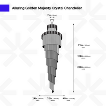 Load image into Gallery viewer, Alluring Crystal Chandelier