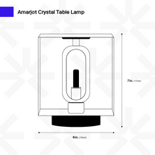 Carregar imagem no visualizador da galeria, Amarjot Crystal Table Lamp
