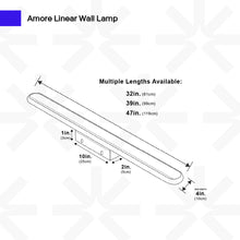 Load image into Gallery viewer, Amore Linear Wall Lamp