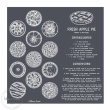 Load image into Gallery viewer, Apple Pie Recipe - Mesh Stencil 12x12