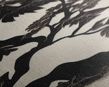 Load image into Gallery viewer, Black and White Bonsai Tree, Framed Canvas Print, Ready To Hang Framed Wall Art, Living Room Wall Hanging