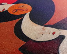 Carregar imagem no visualizador da galeria, Dreaming Of You Cubism Woman Faces Abstract Fine Art Print, Wall Art Print, Wall Poster