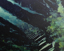 Cargar imagen en el visor de la galería, Fantasy Forest with Temple Steps, Wall Decor, Ready To Hang Framed Canvas Print, Oversize Wall Art