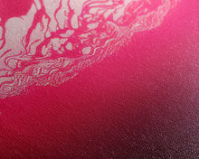 Load image into Gallery viewer, Beneath a pink ocean, cool abstract art fuchsia, Framed Canvas Print, Ready To Hang Wall Art, Framed Wall Art