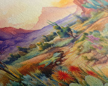 Carregar imagem no visualizador da galeria, Southwestern Desert Landscape 3 Piece Canvas Prints, Painting, Minimalist Art, Decor, Wall Decor, Wallpaper, Digital Prints, Wall Art