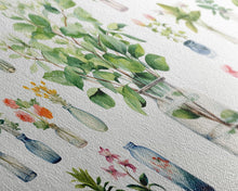 Carregar imagem no visualizador da galeria, 3 Piece Set, Cute Kawaii Floral Print, Flowers In Vases, Framed Wall Art, Canvas Print, Botanical Wall Decor, Dried Flower Large Art