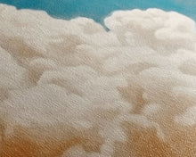 Carregar imagem no visualizador da galeria, Framed Canvas Wall Art Set of 3 Pastel Clouds, Navy Blue Sky, Nature Landscape Prints, Minimalist Modern Art Nature Boho Wall Decor