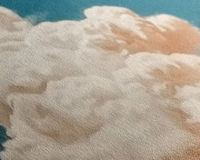 Load image into Gallery viewer, Clouds On Canvas, Framed Wall Art Set of 3 Pastel Cloud Navy Blue Sky Nature Landscape Prints Minimalist Modern Art Nature Wall Decor