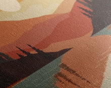 Carregar imagem no visualizador da galeria, Framed Canvas Wall Art Set of 3 Sunset Forest Landscape Abstract Illustrations Prints Modern Art Minimalist Boho Wall Decor, 3 Piece Art