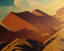 Carregar imagem no visualizador da galeria, Abandoned Art, 1940s Abandoned pueblo style villa, Wall Decor, Ready To Hang Framed Canvas Print, Oversize Wall Art