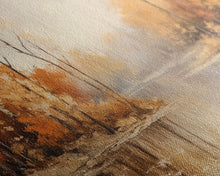 Carregar imagem no visualizador da galeria, Fall Centerpiece Landscape Painting Canvas Print, Autumn Decor, Fall Centerpiece, Fall Home Decor, Fall Wall Decor, Fall Home Decor