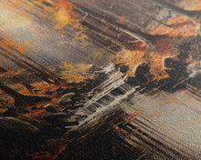 Carregar imagem no visualizador da galeria, Fall Centerpiece Landscape Painting Canvas Print, Autumn Decor, Fall Centerpiece, Fall Home Decor, Fall Wall Decor, Fall Home Decor