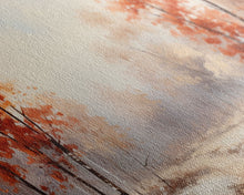 Cargar imagen en el visor de la galería, Fall Centerpiece Landscape Painting Canvas Print, Autumn Decor, Fall Centerpiece, Fall Home Decor, Fall Wall Decor, Seasonal Decor