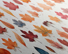 Cargar imagen en el visor de la galería, Fall Leaves Photography Study, Framed Canvas Print, Fall Decor, Autumn Decor, Fall Centerpiece, Seasonal Art, Fall Centerpiece