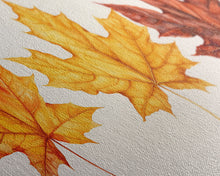 Carregar imagem no visualizador da galeria, Autumn Leaves Centerpiece, Photography Study, Framed Canvas Print, Fall Decor, Autumn Decor, Seasonal Art, Fall Centerpiece, Fall Art