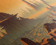 Carregar imagem no visualizador da galeria, Futuristic Alien Desert World, Scifi Art, Framed Canvas Print, Cool Wall Art