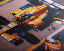 Carregar imagem no visualizador da galeria, Formula 1 canvas wall art, Car racing art, F1 Pit Stop framed canvas print, Racing car gift Formula 1 wall decor poster