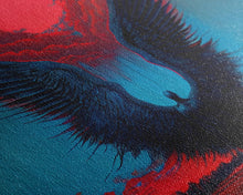 Load image into Gallery viewer, Angel Gabriel, Angelic Art, Gothic Angel Framed canvas print, cool colorful wall decor